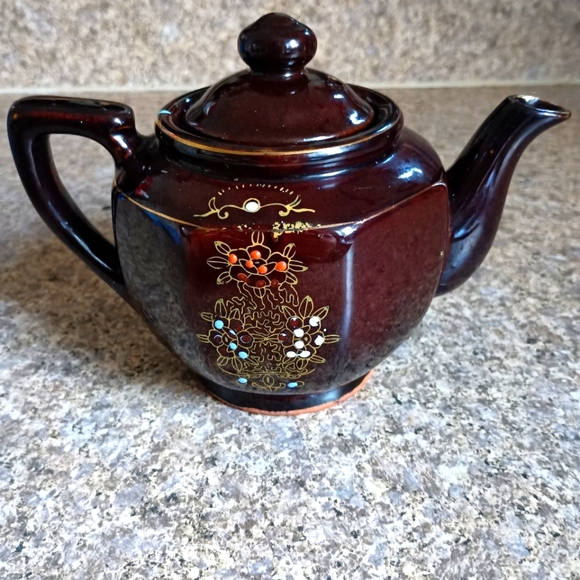 Kitchen Vintage Brown Stoneware Teapot Japan Original Poshmark